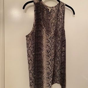 Snake Print Joie Blouse // size L